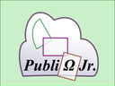 logo: white cloud on green, with the word Publizjr